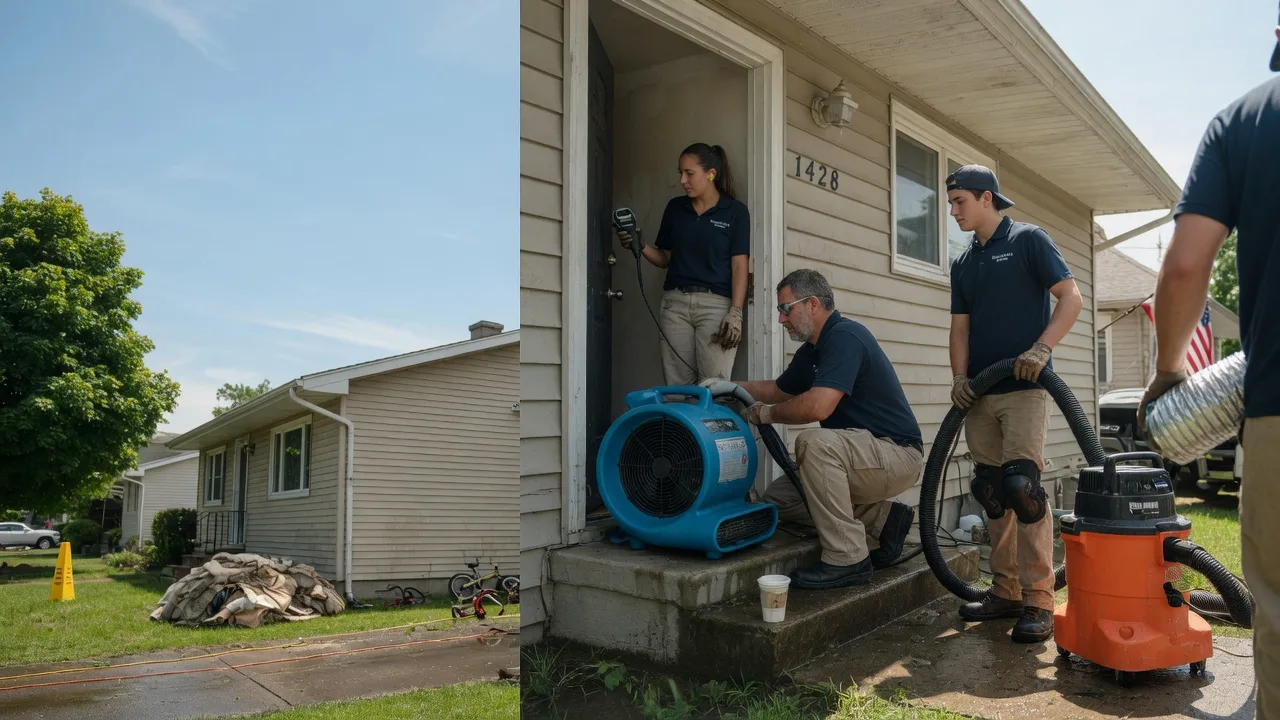 Water Damage Restoration in Commiskey, IN near me